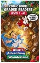 Cover of Alice in Wonderland, a comic book graded reader