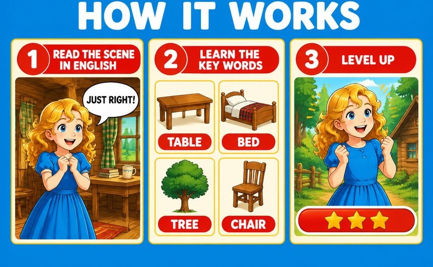 A+ marketing image 2 for Goldilocks and the Three Bears
