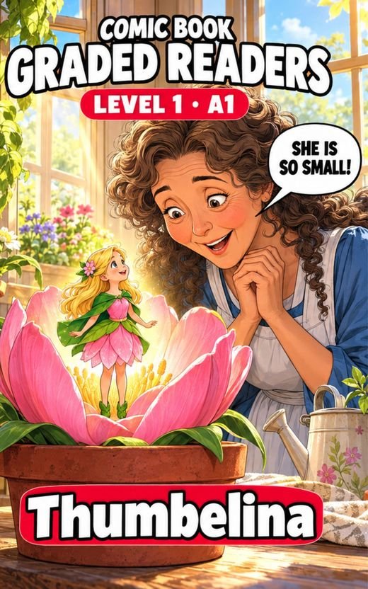 Cover of Thumbelina – A1 English comic book graded reader